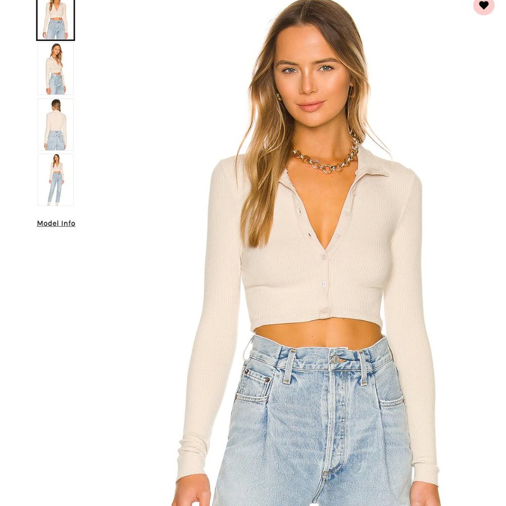 Revolve The Range Cropped Button Down